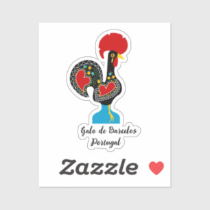 Traditionele rooster van Barcelona in zwart Sticker