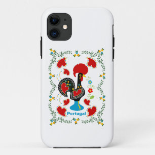 Traditionele rooster van Portugal in zwart Case-Mate iPhone Case