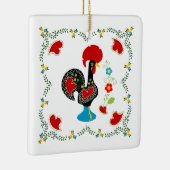 Traditionele rooster van Portugal in zwart Keramisch Ornament (Rechts)