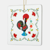 Traditionele rooster van Portugal in zwart Keramisch Ornament (Links)