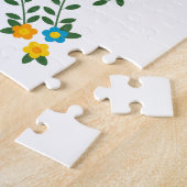 Traditionele rooster van Portugal in zwart Legpuzzel (Zijkant)