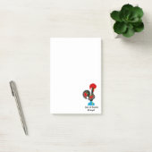 Traditionele rooster van Portugal in zwart Post-it® Notes (Kantoor)