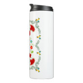 Traditionele rooster van Portugal in zwart Thermosbeker (Geroteerd rechts)