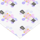 Traditionele Roze & Lila Kerst Notenkraker Korte Tafelloper (Hoek)