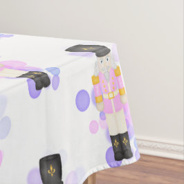 Traditionele Roze & Lila Kerst Notenkraker Tafelkleed