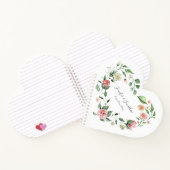 Traditionele roze rozen met Names Weddenschap Notitieboek (Binnen)