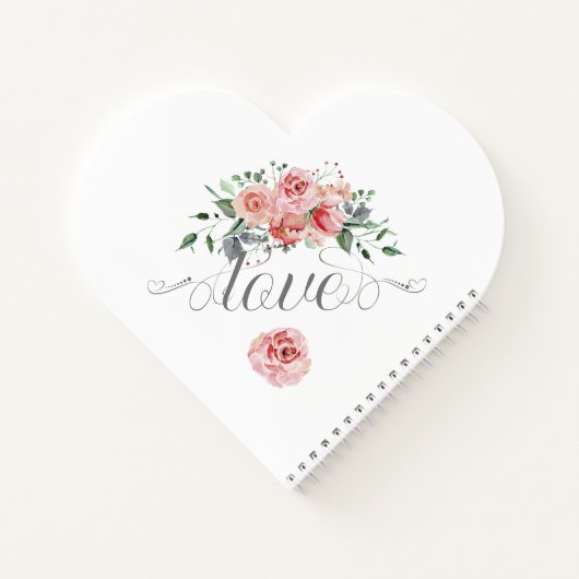 Traditionele roze rozen met Names Weddenschap Notitieboek (Achterkant)