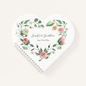 Traditionele roze rozen met Names Weddenschap Notitieboek (Voorkant)