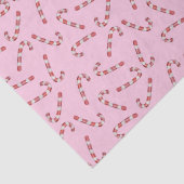 Traditionele roze snoep Cane Vintage Kerstmis Tissuepapier (Detail)