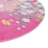 Traditionele roze witte Japanse bloemen Sakura Snijplank (Hoek)