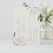 Traditionele RSVP-kaart RSVP Kaartje (Staand voorkant)