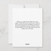 Traditionele rustieke pinguïn Winter Vrolijk Kerst Feestdagenkaart (Achterkant)