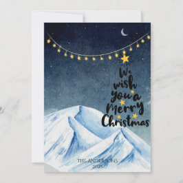 Traditionele rustieke winter vrolijke kerstkaart