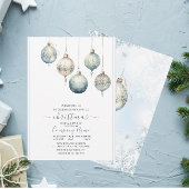 Traditionele rustieke Winter Waterverf Vrolijk Ker Kaart