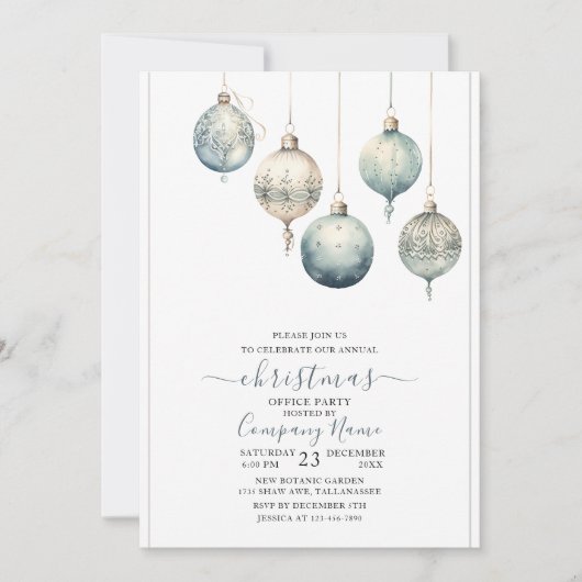 Traditionele rustieke Winter Waterverf Vrolijk Ker Kaart (Voorkant)