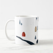 Traditionele Rustische marine Red Winter Merry Ker Koffiemok (Links)