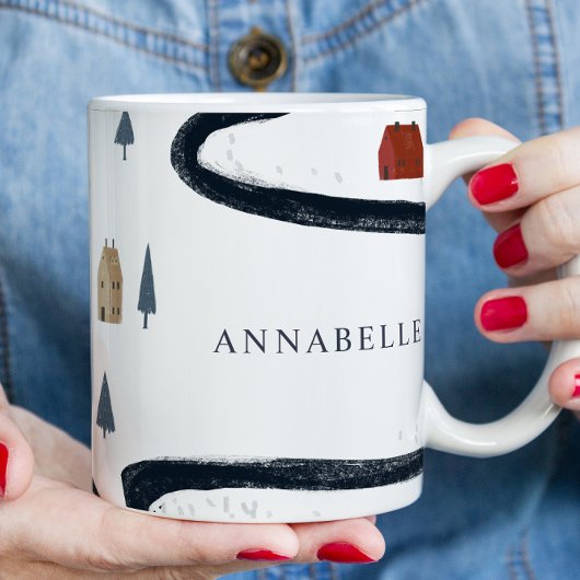 Traditionele Rustische marine Red Winter Merry Ker Koffiemok