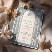 Traditionele Saffiercrème Iznik Tegel Muslim Kaart