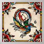 Traditionele Sailor Jerry-geïnspireerde Flash Tatt Poster (Voorkant)