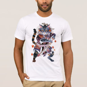 Traditionele Samurai Kat T-shirt