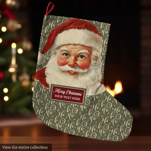 Traditionele Santa Claus Stocking Holiday Grote Kerstsok