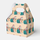 traditionele santa staat klaar voor kerstmis bedankdoosjes (Achterkant)