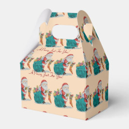 traditionele santa staat klaar voor kerstmis bedankdoosjes