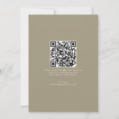 Traditionele Save The Date Taupe Sand Non Photo QR (Achterkant)