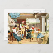 Traditionele Scandinavische familie Briefkaart (Voorkant / Achterkant)