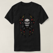Traditionele schedelspin - Traditionele Tattoo sti T-shirt (Design voorkant)