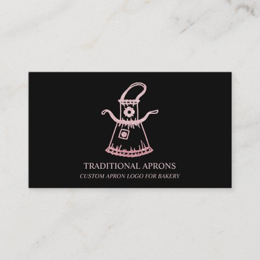 Traditionele Schorten bakkerij Visitekaartje (Voorkant)