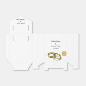 Traditionele Schotse en Keltische bruiloft Ring Th Bedankdoosjes (Uitgevouwen)