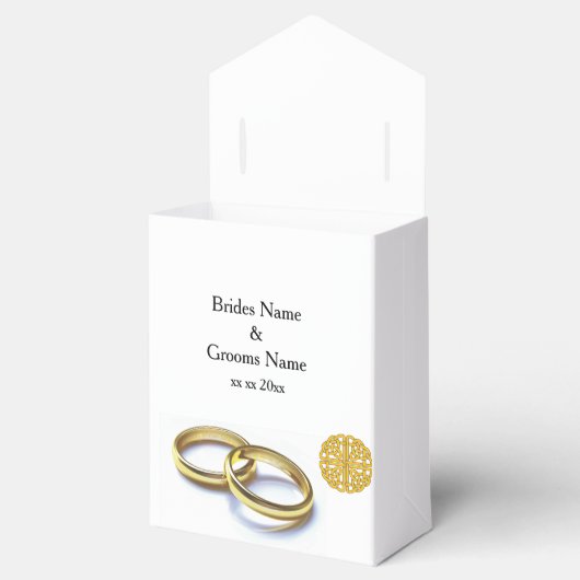 Traditionele Schotse en Keltische bruiloft Ring Th Bedankdoosjes (Geopend)