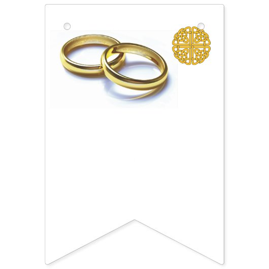 Traditionele Schotse en Keltische bruiloft Ring Th Vlaggetjes (Eerste vlag)