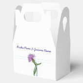 Traditionele Schotse en Keltische bruiloft Thistle Bedankdoosjes (Geopend)