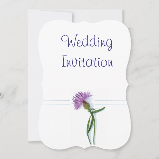 Traditionele Schotse en Keltische bruiloft Thistle Kaart (Voorkant)