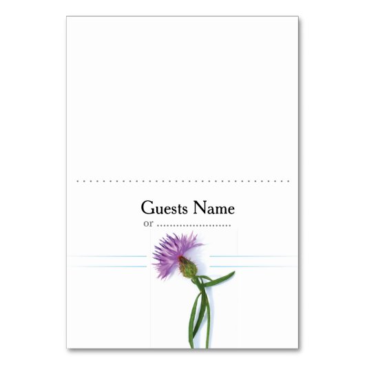 Traditionele Schotse en Keltische bruiloft Thistle Kaart (Voorkant)