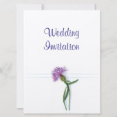 Traditionele Schotse en Keltische bruiloft Thistle Kaart (Voorkant)