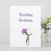 Traditionele Schotse en Keltische bruiloft Thistle Kaart (Staand voorkant)