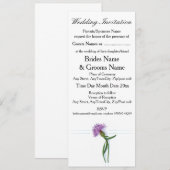 Traditionele Schotse en Keltische bruiloft Thistle Kaart (Voorkant / Achterkant)