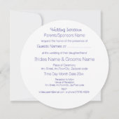 Traditionele Schotse en Keltische bruiloft Thistle Kaart (Achterkant)