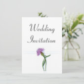 Traditionele Schotse en Keltische bruiloft Thistle Kaart (Staand voorkant)