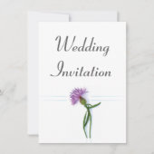 Traditionele Schotse en Keltische bruiloft Thistle Kaart (Voorkant)