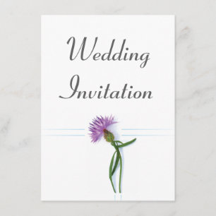 Traditionele Schotse en Keltische bruiloft Thistle Kaart