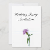 Traditionele Schotse en Keltische bruiloft Thistle Kaart (Voorkant)