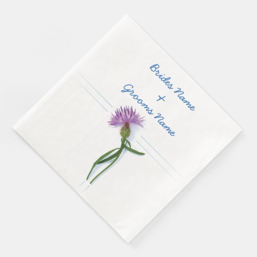 Traditionele Schotse en Keltische bruiloft Thistle Servetten (Hoek)