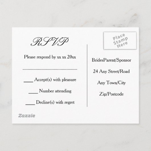 Traditionele Schotse en Keltische bruiloft Thistle Uitnodiging Briefkaart (Achterkant)