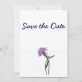 Traditionele Schotse en Keltische Trouwdistel Th Kaart (Voorkant)