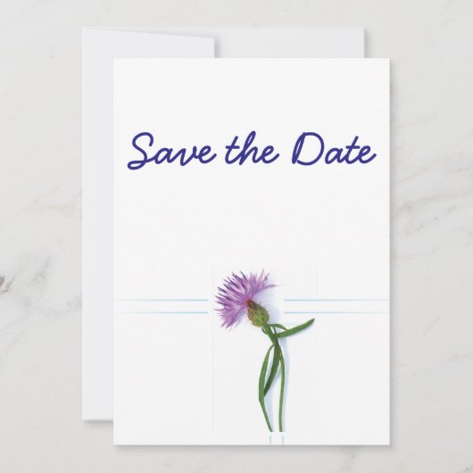 Traditionele Schotse en Keltische Trouwdistel Th Kaart (Voorkant)