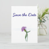 Traditionele Schotse en Keltische Trouwdistel Th Kaart (Staand voorkant)